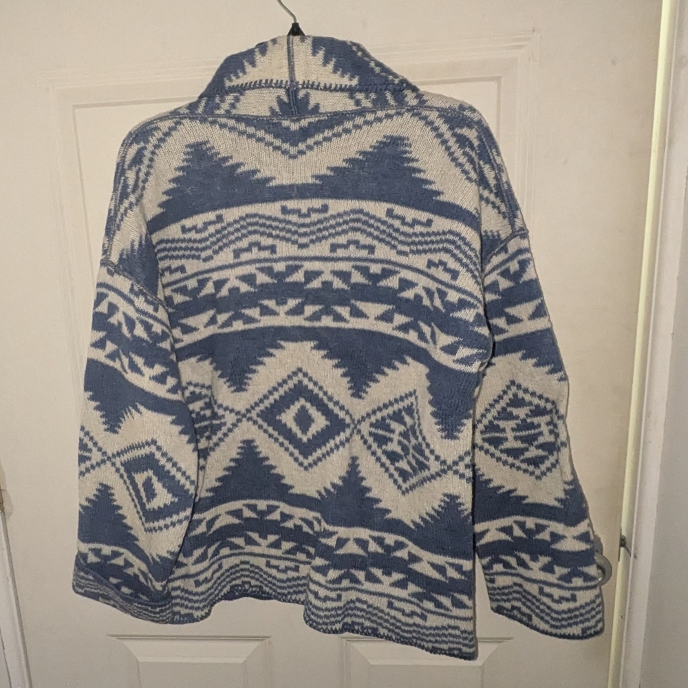 Vintage Alps Fine Womens Apparel Sweater 100% Wool Womens Size Medium Fair Isle - Picture 2 of 5